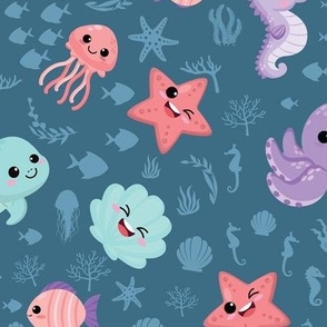 Kawaii Sea Animals - L