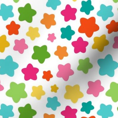 Medium Scale Party Stars Birthday Coordinate in Candy Rainbow Colors