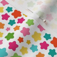 Small Scale Party Stars Birthday Coordinate in Candy Rainbow Colors