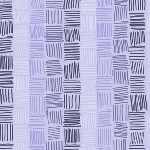 Hand Drawn Lines in Lilac Tints #A6A3DE