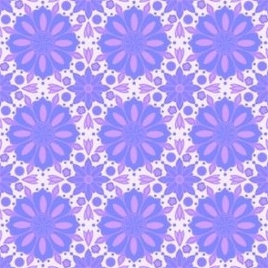 Purple Floral Tile