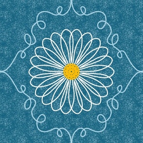 Spring Daisy Mandala Pattern