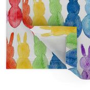 Rainbow Easter Bunnies (Medium Scale)