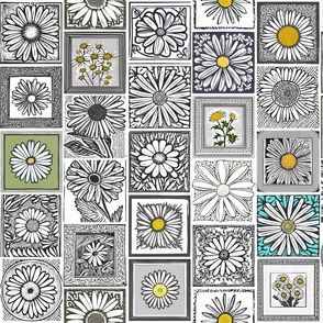 daisy woodcuts