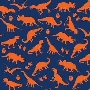 Blue and Orange Dino (Medium)