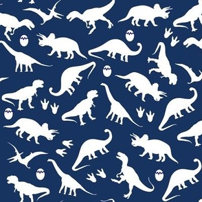 dinosaur on blue (medium)