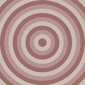 Concentric Vibes | Copper Rose, Dusty Rose, Silver Rust | Geometric