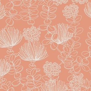 OHIA LEHUA WHITE ON PINK