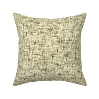Retro upholstery look faux weave, black on sand pale yellow by Su_G_©SuSchaefer