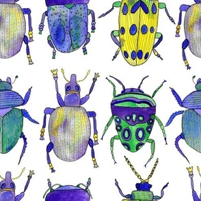 Doodle bug Purple and Yellow