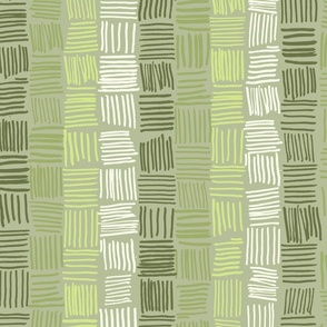 Hand Drawn Lines in Honeydew Green Tints #D488B