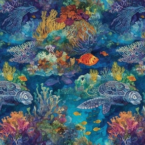 underwater batik