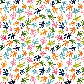 Retrolicious Leaves- Abstract Spring Summer- Mod Shapes- Colorful- Bright- Watercolor- Regular Scale