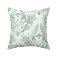 cornflower damask soft white