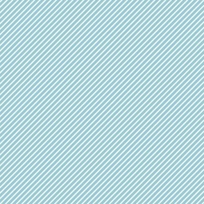 XXS - Diagonal Stripes Sky Blue White