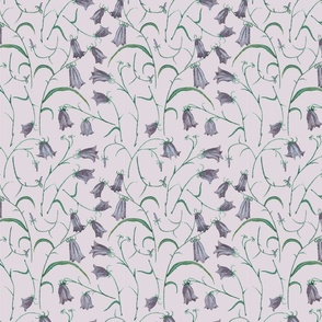 Bluebells Watercolour Painting Pattern