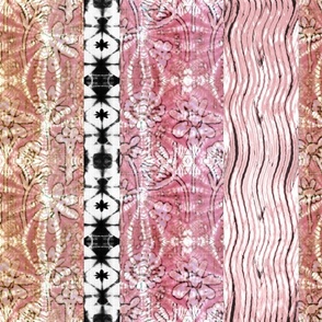 batik pink shibori