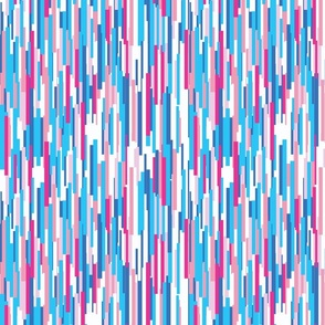 Abstract overlapping pink and blue stripes