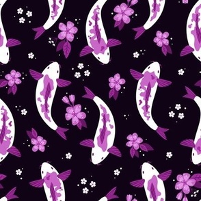 Swimming Koi (Purple)