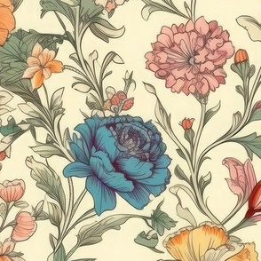 Colorful Vintage Floral
