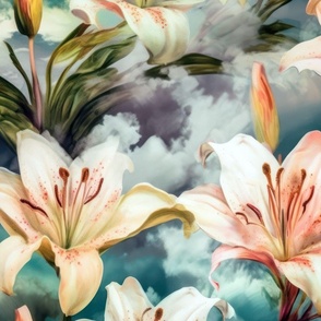 Watercolor Lillies