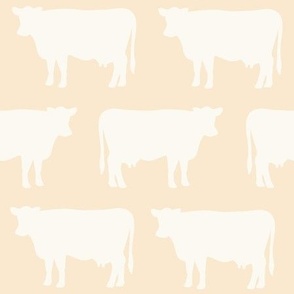 white orange + crema cows