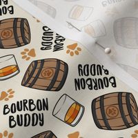 (small scale) Bourbon Buddy - Whisky Barrel - Paws - cream - LAD23