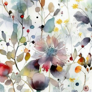 Watercolor Wildflowers