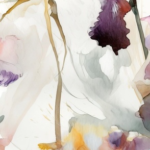 Iris in watercolor