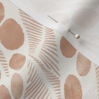 Dusty pink leopard fern pattern clash for home decor and wallpaper