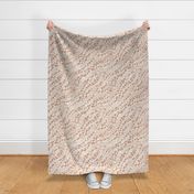 Dusty pink leopard fern pattern clash for home decor and wallpaper