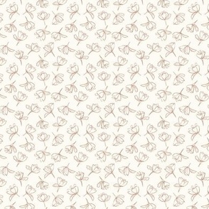 Tossed Floral-Mini- Cream-Dusty Pink- Hufton Studio