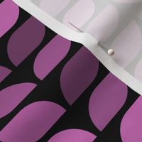 Geometric Pattern: Leaf: Aubergine Black (standard version)