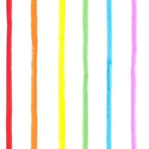 Evelyn's Rainbow Stripe - vertical