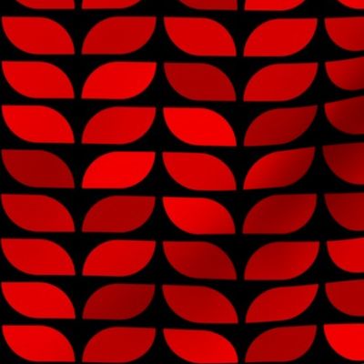 Geometric Pattern: Leaf: Ruby Black (standard version)