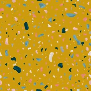 mustard terrazzo