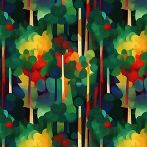 Expressionist forest