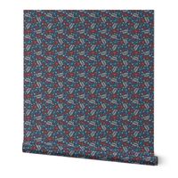 Medium Scale Crabby Pants Funny Sarcastic Grouchy Crabs on Navy