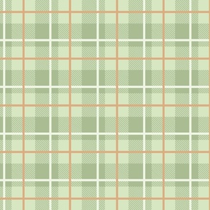 Highland Cow Collection Tartan in Sage 