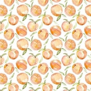 Watercolor Peaches Mini