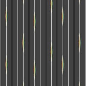 pinstripe prism rays grey -small