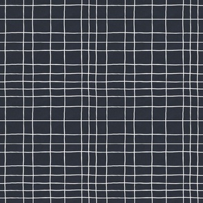 Hand-drawn grid lines white on dark gray medium scale