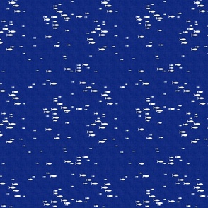 Santorini Summer - Fish on Navy Blue / Medium
