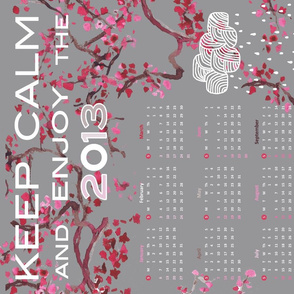 Calendar 2013 for linen-canvas option 18 X 27"