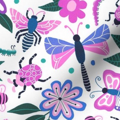 Doodle Bugs - Pink and purple