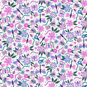 Doodle Bugs - Pink and purple