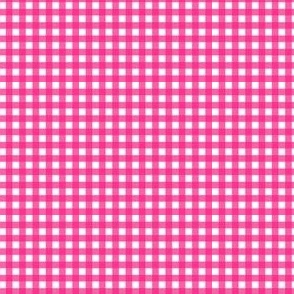 2.5" Bright Pink Gingham