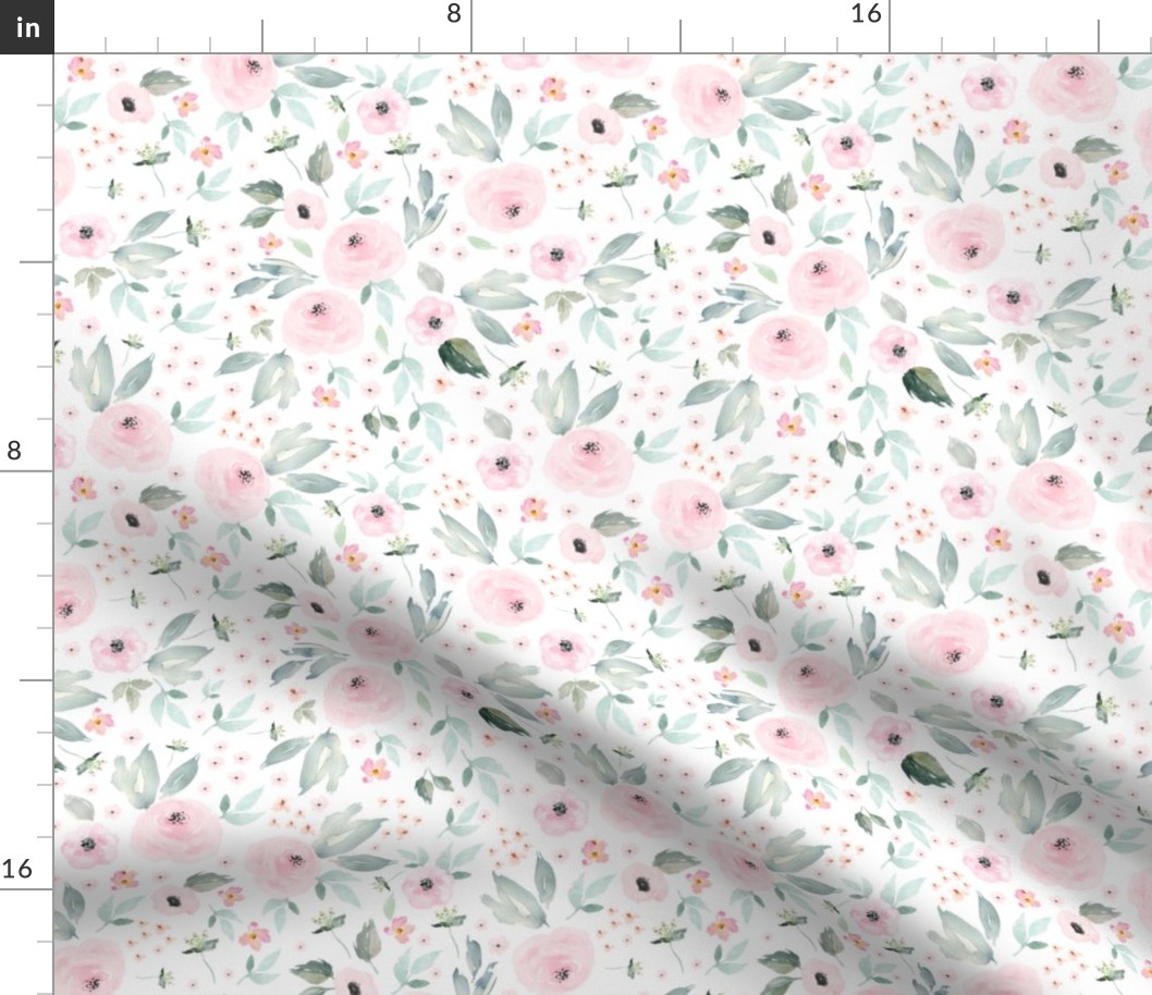 Blush Blooms Free Falling - Medium size