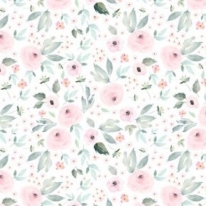 Blush Blooms Free Falling - Small Print