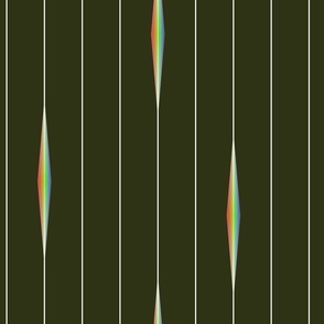 pinstripe prism rays moody green